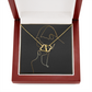HIM & HER - Luxury 10K Solid Gold Necklace with 18 Cut Diamonds