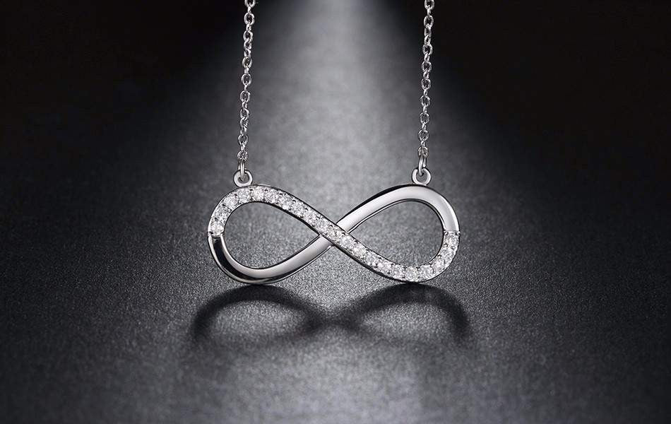 Infinity Pendant Platinum Plated Necklace - Surpriceme.com