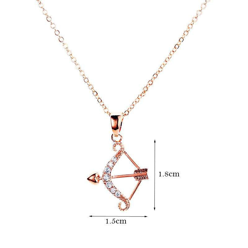 Luxury Bow and Arrow Pendant Necklace - Surpriceme.com