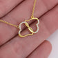 GOLD HEART - Luxury 10K Solid Gold Necklace with 18 Cut Diamonds