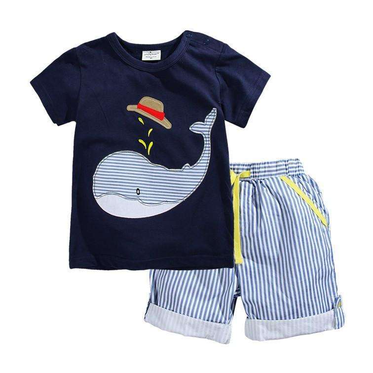 Boys Summer Cotton T-Shirt & Shorts - Surpriceme.com