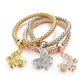 Heart Charm Bracelets With Austrian Crystals - Surpriceme.com
