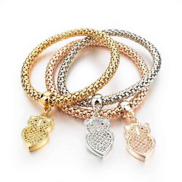 Heart Charm Bracelets With Austrian Crystals - Surpriceme.com