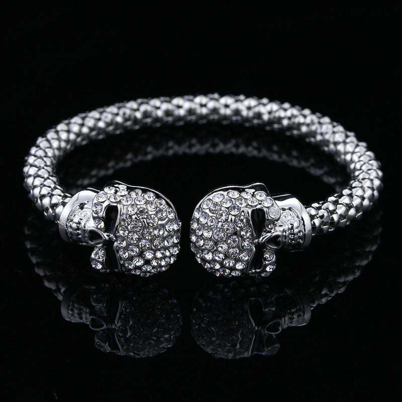 Luxury Crystal Skull Bangle - Surpriceme.com