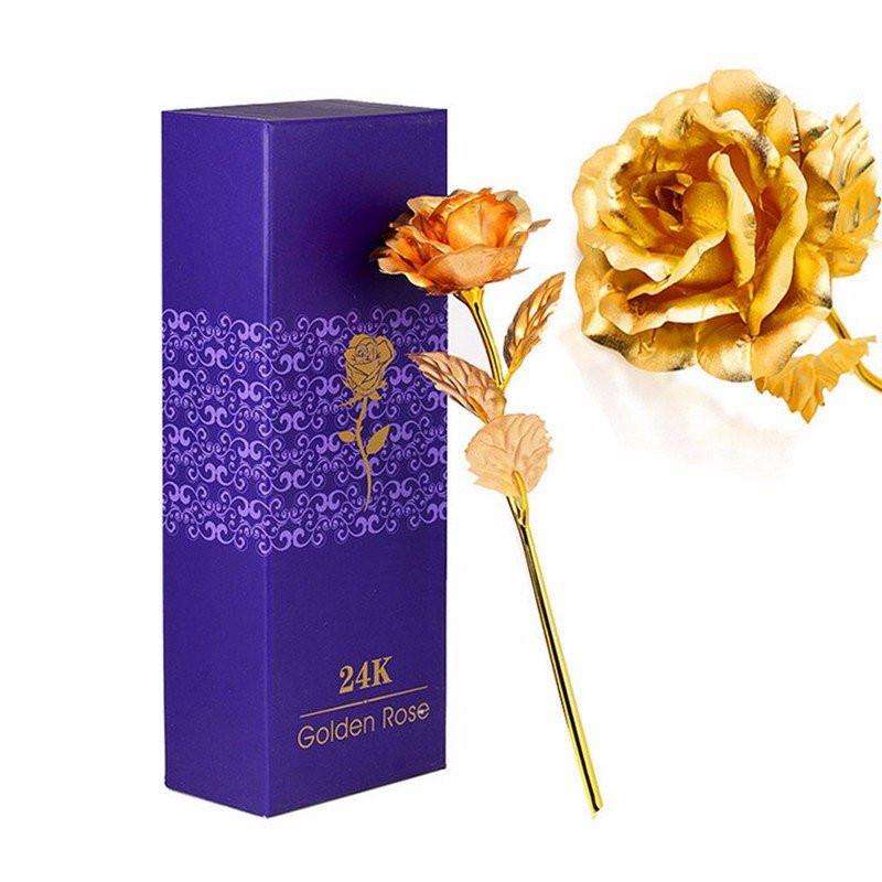 Surpriceme.com - 24K Gold Foil Rose With Gift Box - Surpriceme.com
